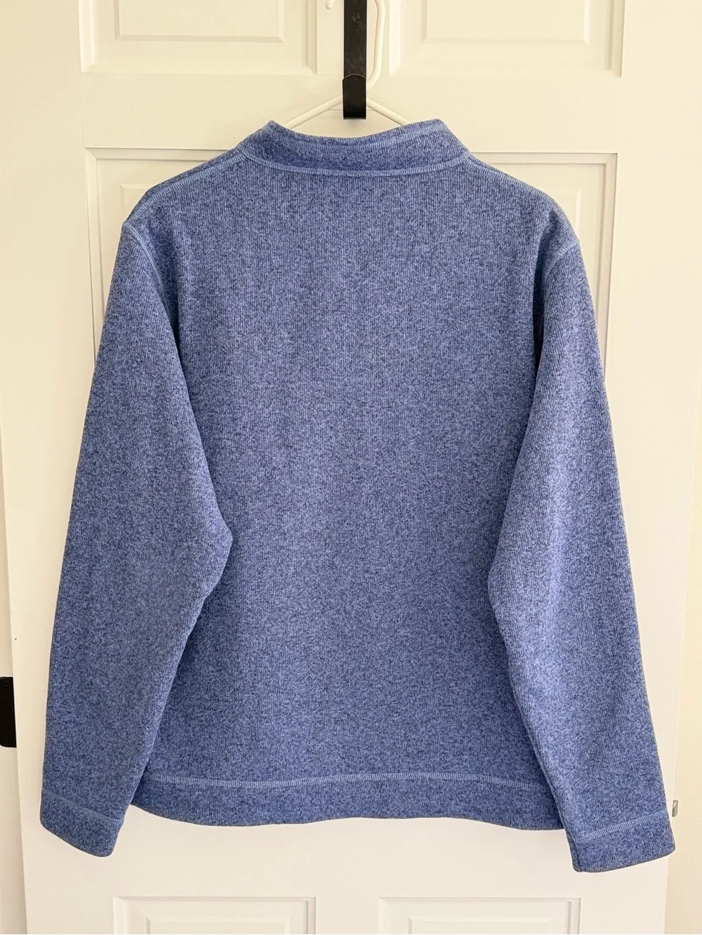 Peter Millar Crown Sweater Fleece 1/4 Zip Pullover Blue Large Golf